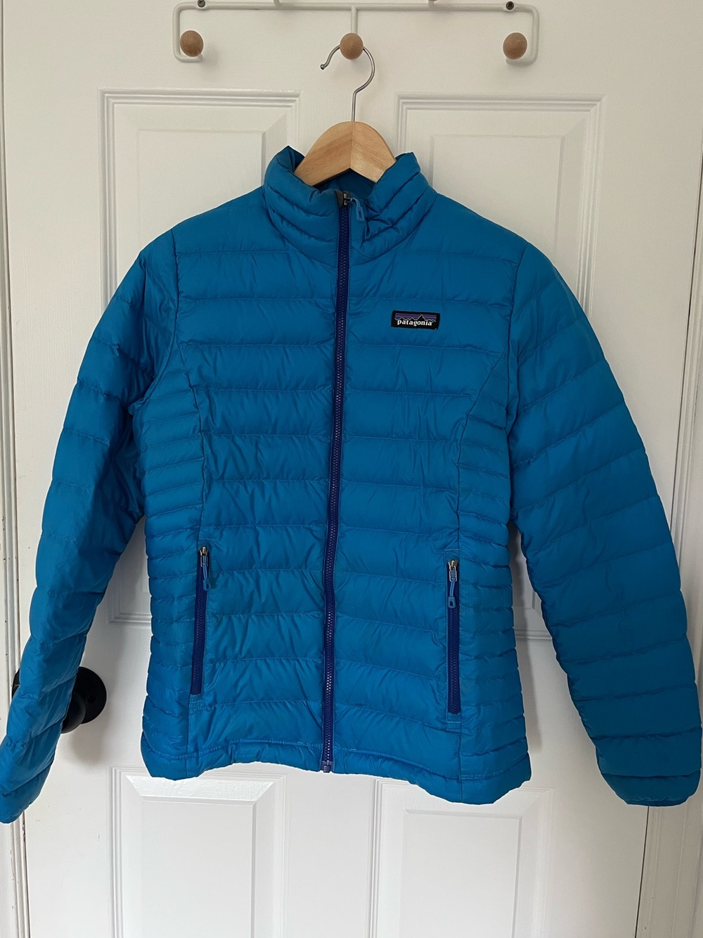 Patagonia Women's Teal Blue Packable Down Puffer Jacket